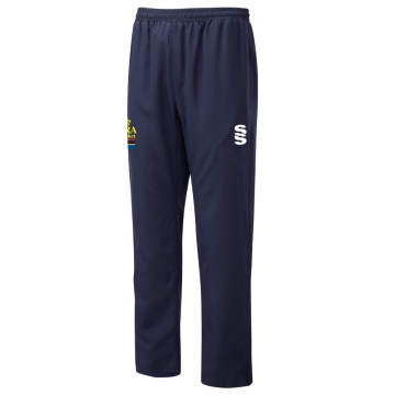 POPLIN TRACK PANT WITH LYCRA-Navy