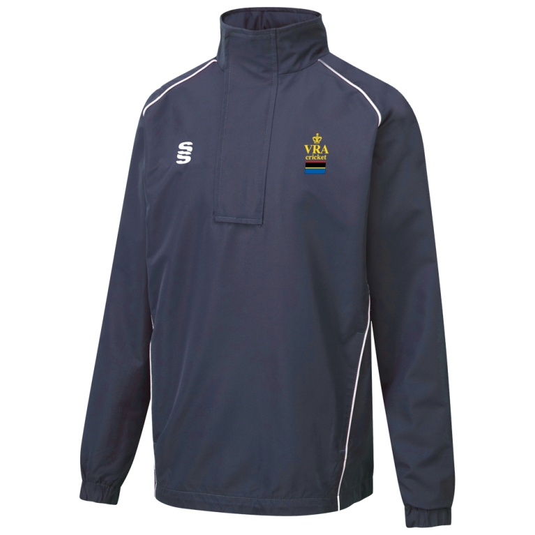 Curve 1/4 Zip Rain Jacket - Navy